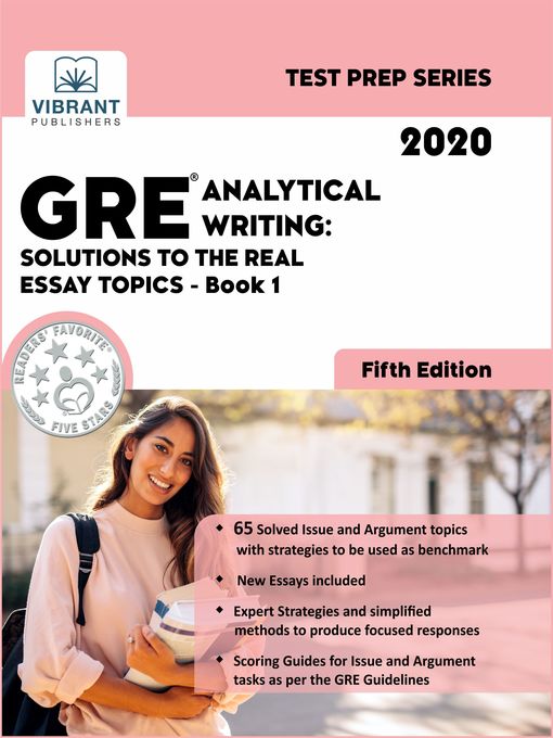 Cover image for GRE Analytical Writing
